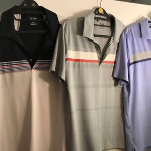 3 Adidas Men Golf Polos